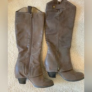 Brown Fergalicious boots